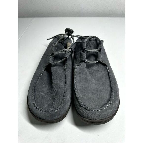 Men's Olukai Ohana Shoes Lace Up Sneaker Size US 10M EUR 43 Suede Gray EUC - Picture 2 of 11
